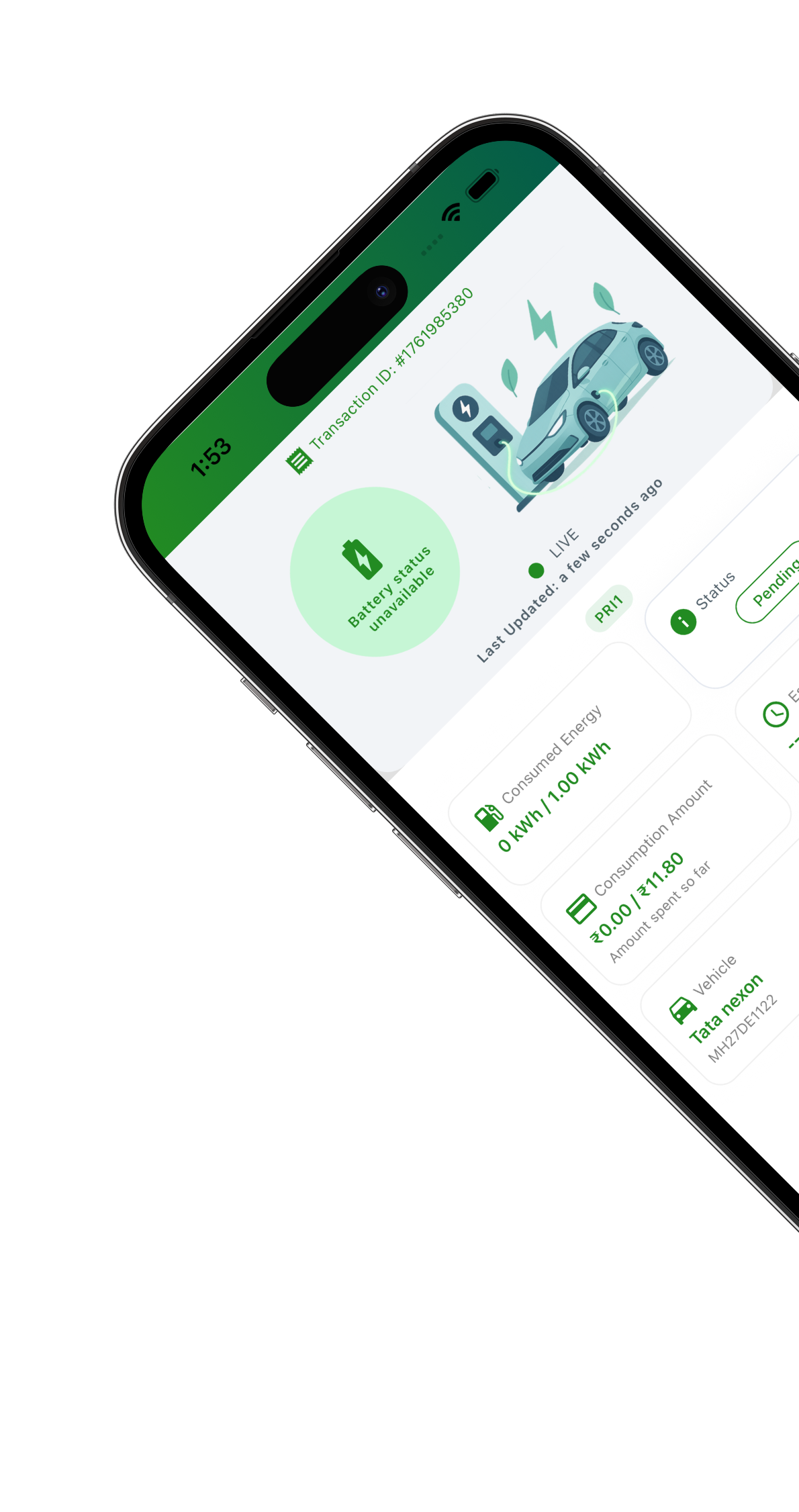 Mobile app - Live session tracking